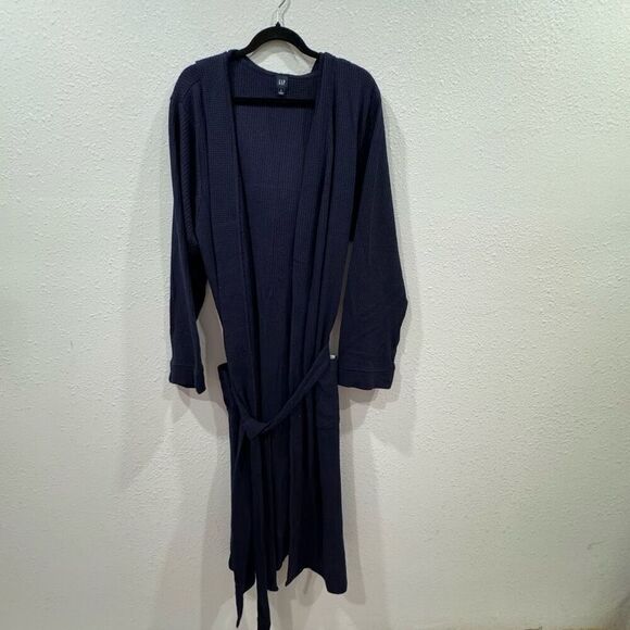 Gap men's robe blue size large - Picture 1 of 7